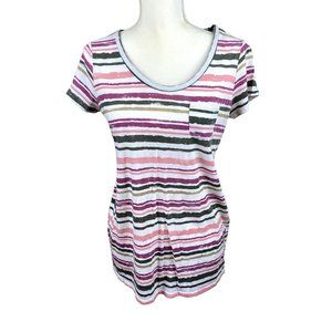 Motherhood Maternity striped short-sleeve top, size XS